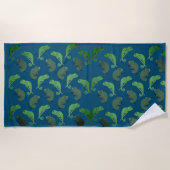 Serviette De Plage Lizards Chameleons  (Devant)