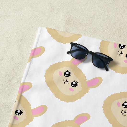 Serviette De Plage Llama (En situation)