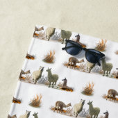 Serviette de plage Llama Meadow (choisir la couleu (En situation)