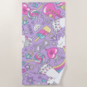 Serviette De Plage Llama motif 1 (Devant)