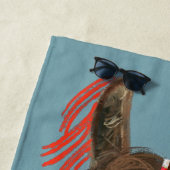 Serviette De Plage Llama ornée - Brown (En situation)