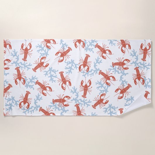 Serviette de plage Lobster Toss (Devant)