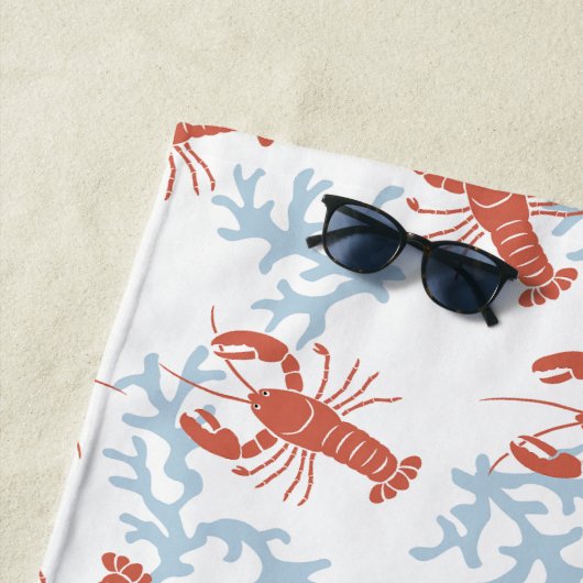 Serviette de plage Lobster Toss (En situation)