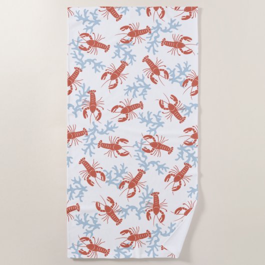 Serviette de plage Lobster Toss (Devant)