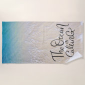 Serviette De Plage L'océan appelle dans la police d'amusement avec (Devant)