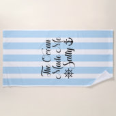 Serviette De Plage L'Océan M'A Rendu Salé (Devant)