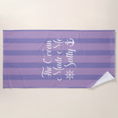 Serviette De Plage L'Océan M'A Rendu Salé (Devant)