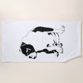 Serviette De Plage Lodge Pool, Clear Lines (Devant)