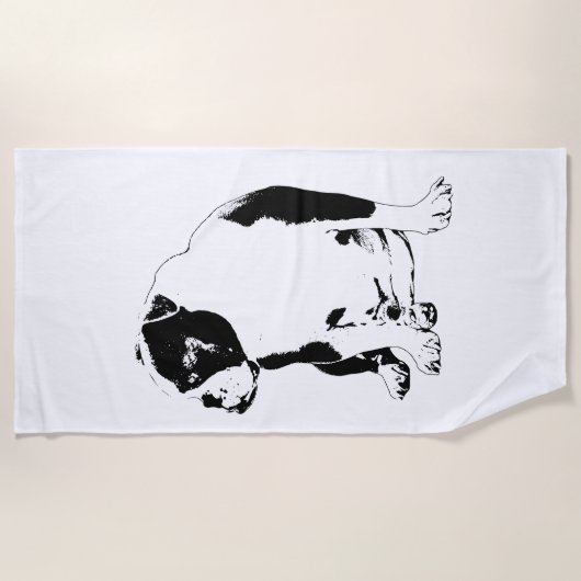 Serviette De Plage Lodge Pool, Clear Lines (Devant)