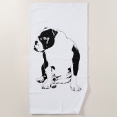 Serviette De Plage Lodge Pool, Clear Lines (Devant)