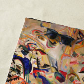Serviette De Plage L'oeuvre Abstraite de Kandinsky (En situation)