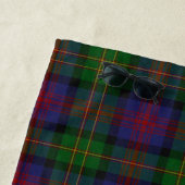 Serviette De Plage Logan Clan Tartan Plaid Monogram Beach Towne (En situation)
