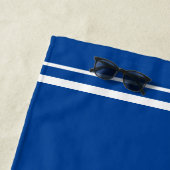 Serviette De Plage Logo bleu moderne (En situation)