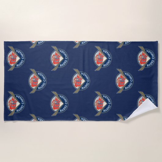Serviette De Plage Logo CBC 1940 (Devant)