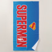 Serviette De Plage Logo classique Superman Bold (Devant)
