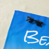 Serviette De Plage Logo de la société horizontale Tropical Beach Cade (En situation)