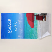 Serviette De Plage Logo de l'entreprise Tropical Beach Umbrella Cadea (Devant)