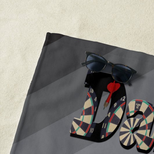 Serviette De Plage Logo de l'image Darts Legend, (En situation)