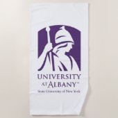 Serviette De Plage Logo de l'Université d'Albany (Devant)