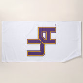 Serviette De Plage Logo de l'Université d'Albany Initials (Devant)