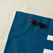 Serviette De Plage Logo de police futuriste Toonami (En situation)