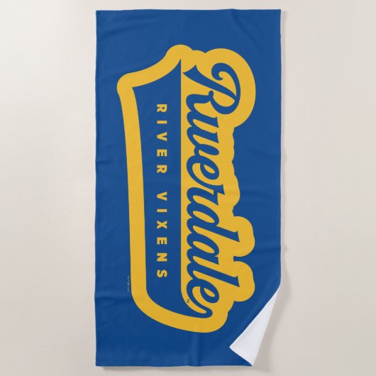 Serviette De Plage Logo de Riverdale River Vixens (Devant)