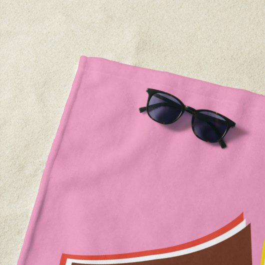 Serviette De Plage Logo de Wonka Bar (En situation)