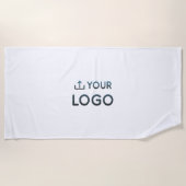 Serviette De Plage Logo d'entreprise personnalisé (Devant)