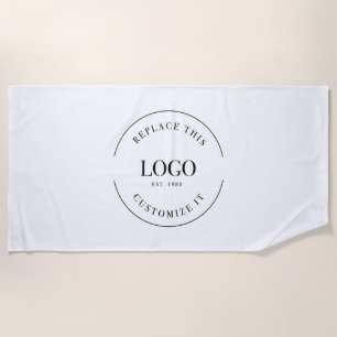 Serviette De Plage Logo d'entreprise personnalisé professionnellement