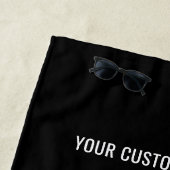 Serviette De Plage Logo d'entreprise personnalisé Texte Plage Serviet (En situation)
