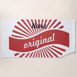 Serviette De Plage Logo des signes originaux Thunder_Cove