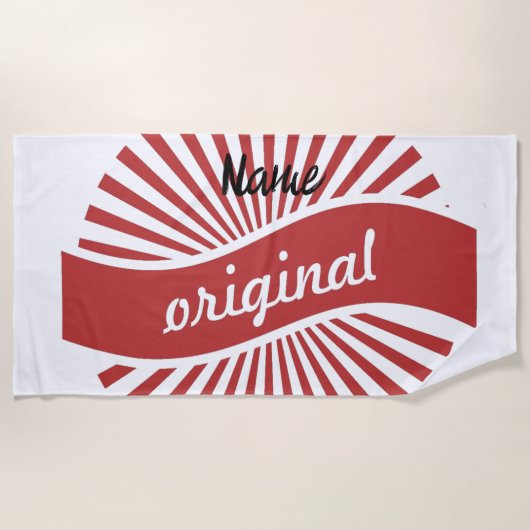 Serviette De Plage Logo des signes originaux Thunder_Cove (Devant)