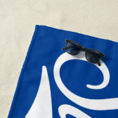 Serviette De Plage Logo du nom étoilé Supergirl Baseball (En situation)