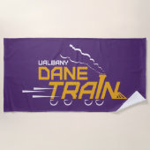 Serviette De Plage Logo du train UAlbany Dane (Devant)