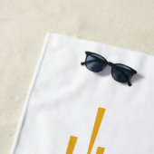 Serviette De Plage Logo du train UAlbany Dane (En situation)