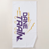 Serviette De Plage Logo du train UAlbany Dane (Devant)