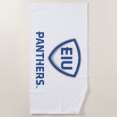 Serviette De Plage Logo Eastern Illinois Panthers Shield & Wordmark (Devant)