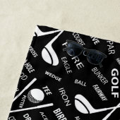 Serviette De Plage Logo élégant personnalisé de golf de golfeur (En situation)