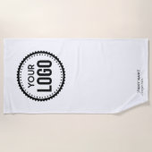 Serviette De Plage Logo Et Slogan Personnalisés Avec Promotions (Devant)