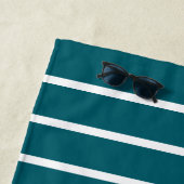 Serviette De Plage Logo et texte personnalisé minimal simple (En situation)