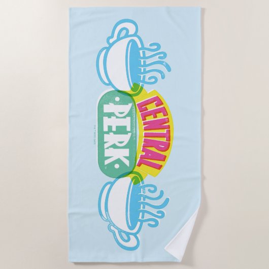 Serviette De Plage Logo Neon Central Perk (Devant)