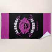 Serviette De Plage Logo Poisons Pretty (Devant)