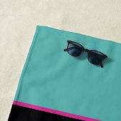 Serviette De Plage Logo rose du magasin Chock'Lit de Pop (En situation)