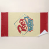 Serviette De Plage Logo rouge de la boutique Pop's Chock'Lit (Devant)