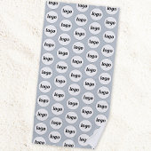 Serviette De Plage Logo simple Motif Business Promoted Blue