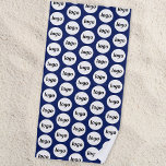 Serviette De Plage Logo simple Motif Business Promotion Marine Blue<br><div class="desc">Ajoutez votre propre logo à ce simple motif de carrelage pour un produit promotionnel pour votre entreprise. Utilisez-les vous-même,  ou donnez-les au personnel,  aux employés,  aux clients et aux clients pour favoriser la fidélité à la marque. Idéal pour le parrainage d'entreprise.</div>