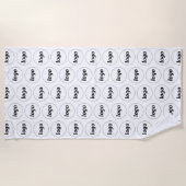 Serviette De Plage Logo simple Motif Business Promotionnels (Devant)