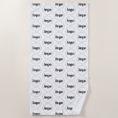 Serviette De Plage Logo simple Motif Business Promotionnels (Devant)