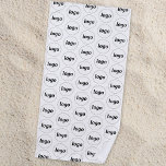 Serviette De Plage Logo simple Motif Business Promotionnels<br><div class="desc">Ajoutez votre propre logo à ce simple motif de carrelage pour un produit promotionnel pour votre entreprise. Utilisez-les vous-même,  ou donnez-les au personnel,  aux employés,  aux clients et aux clients pour favoriser la fidélité à la marque. Idéal pour le parrainage d'entreprise.</div>