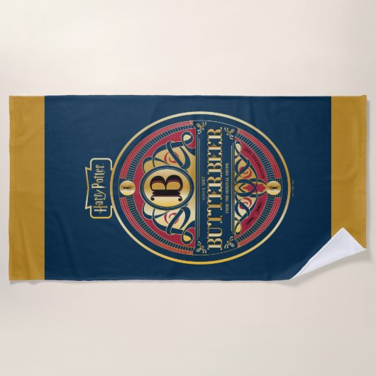 Serviette De Plage Logo vertical BUTTERBEER™ (Devant)